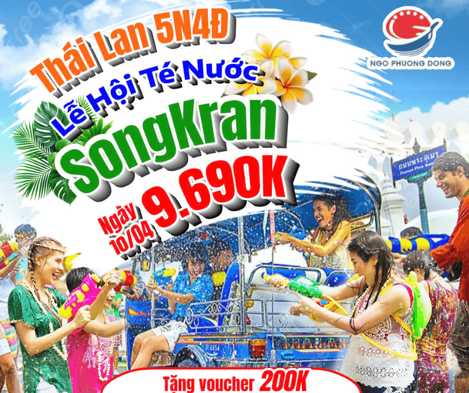 Tour Lễ Hội Té Nước Songkran Thái Lan